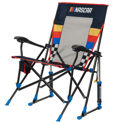 Luxury Camp RoadTrip Rocker - NASCAR For Him - Choice 453 - RoadTrip Rocker Smooth Motion Camp Chair Detail