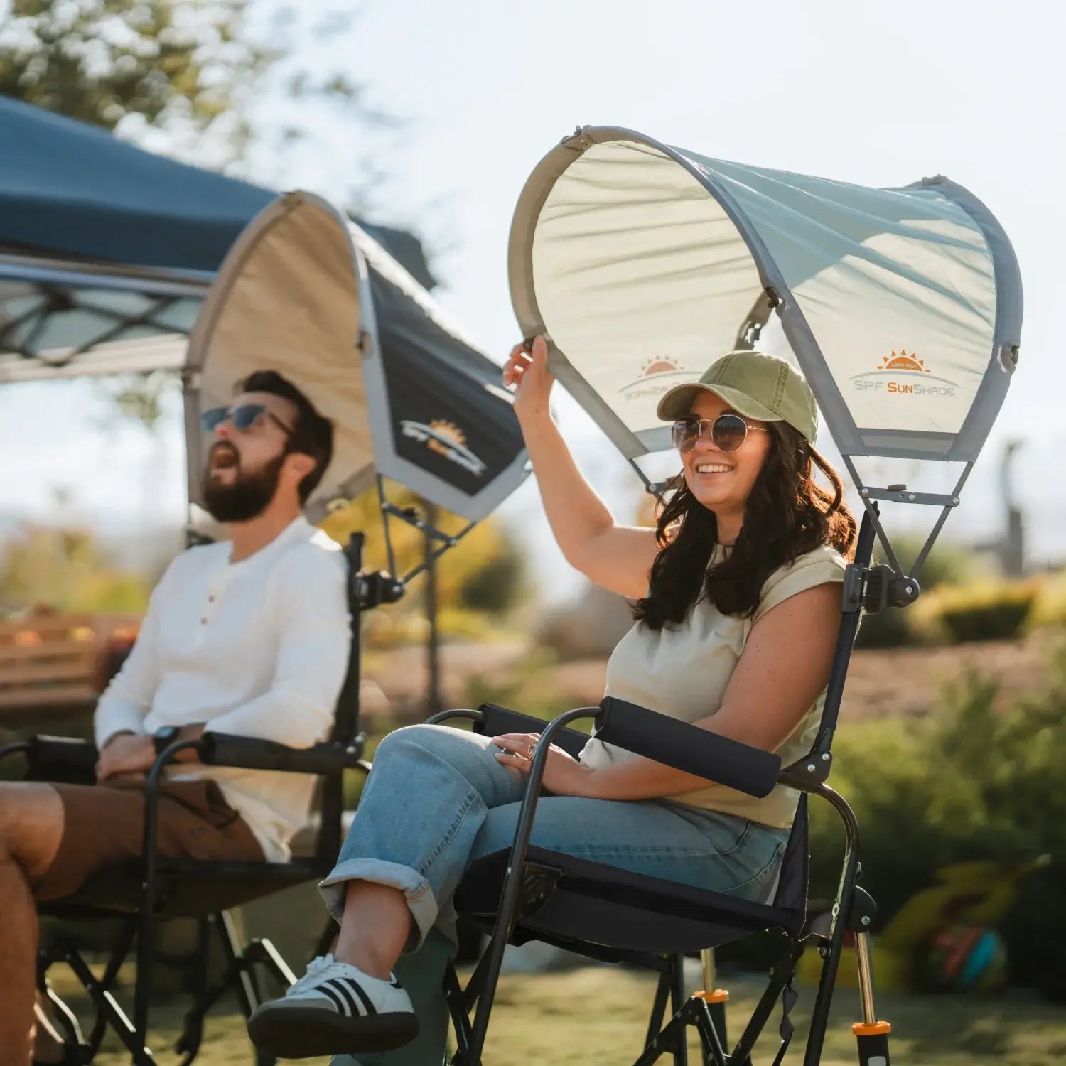 Luxury Camp Stowaway Rocker - Choice 794 - Freestyle Rocker Portable Outdoor Folding Chair Detail