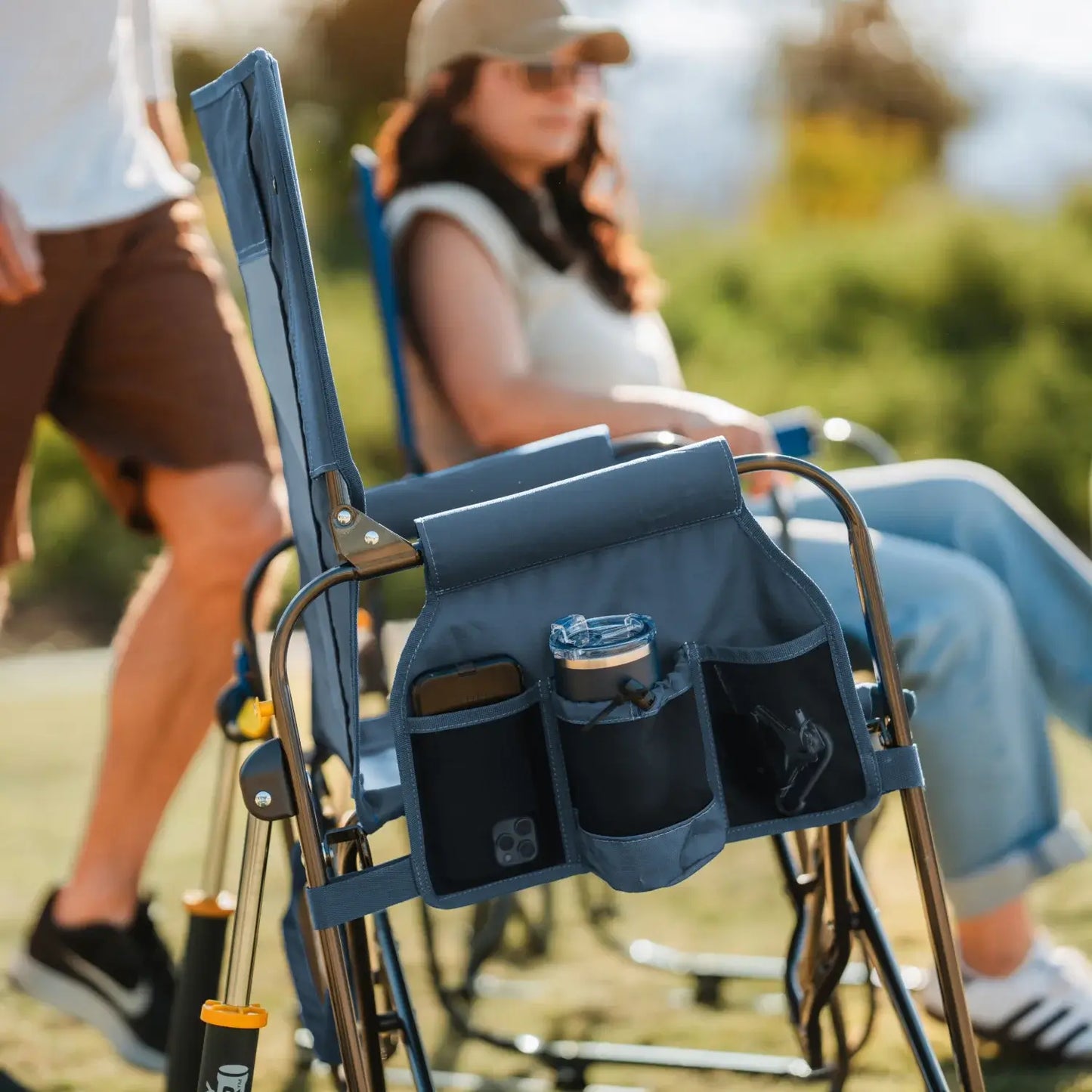 Luxury Camp Stowaway Rocker - Choice 794 - Freestyle Rocker Portable Outdoor Folding Chair Detail