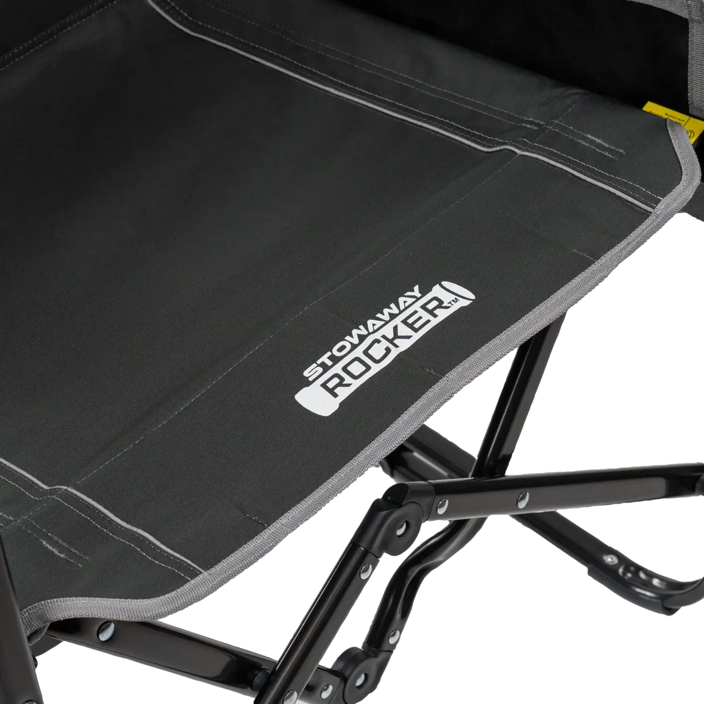 Premium All-Weather Stowaway Rocker with Side Table - Choice 253 - Heavy-Duty Kickback Rocker with Beverage Holder Detail