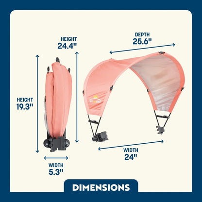 UV-Protection SunShade Accessory - Choice 361 - Portable Beach Canopy with Adjustable Shade Angle Detail