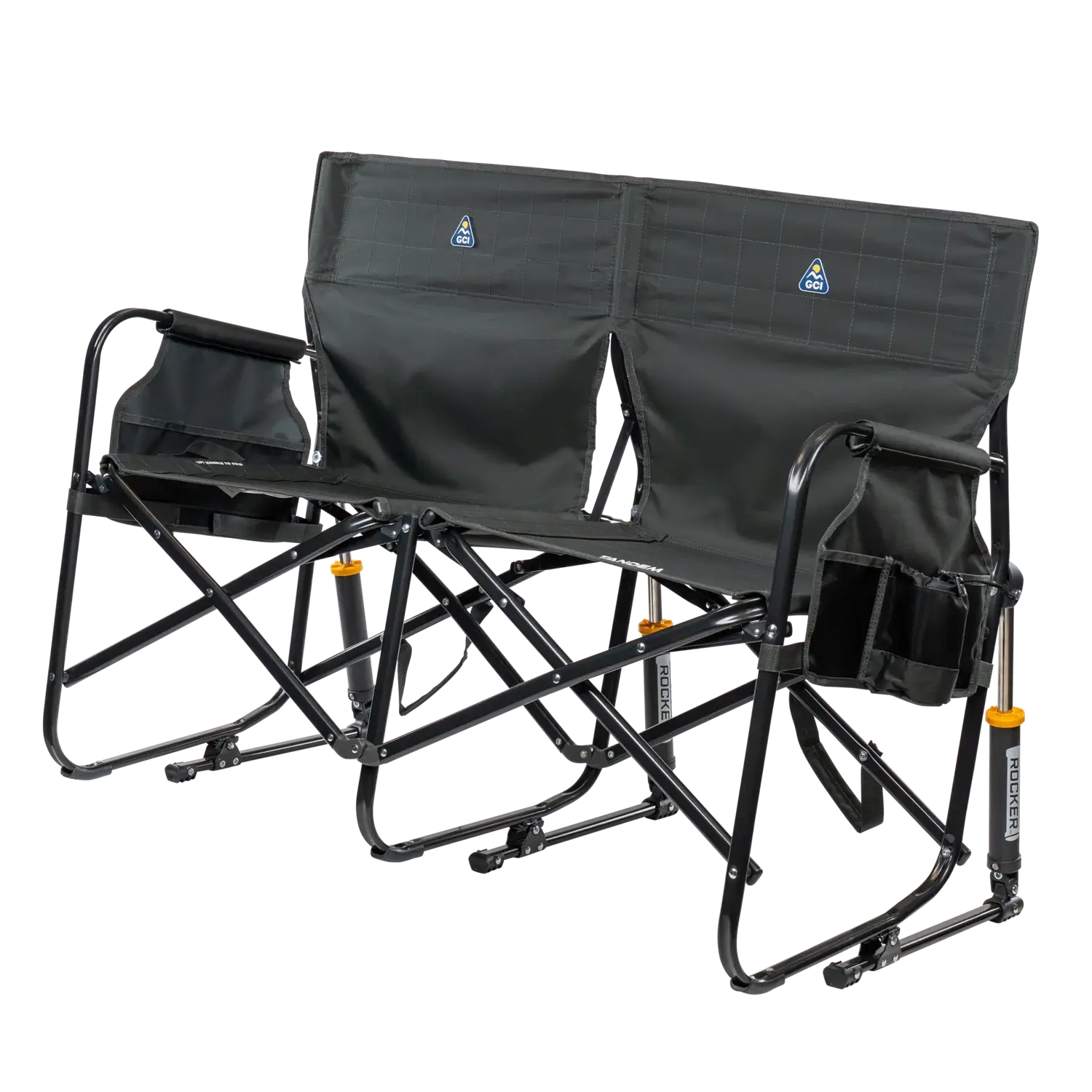 Patented Spring-Action Tandem Rocker - Choice 227 - RoadTrip Rocker Smooth Motion Camp Chair Detail